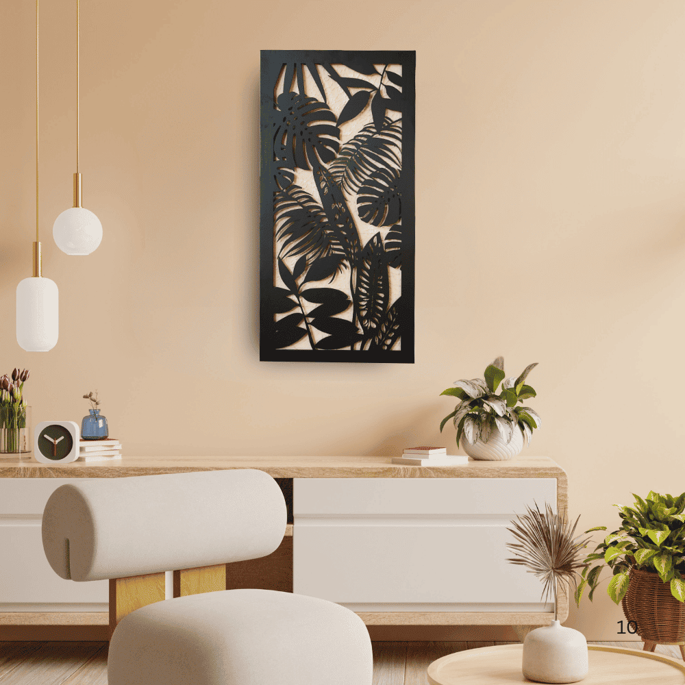 Midnight Leaves | 16" x 32" (W × L)