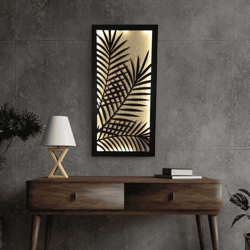 Palm Harmony Leaf |  16" x 32" (W × L)