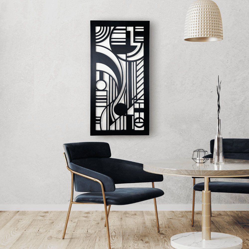 Modern Wooden Wall Decor |  16" x 32" (W × L)