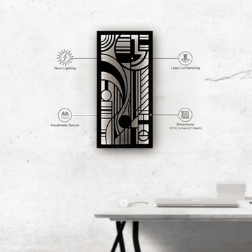 Modern Wooden Wall Decor | 16" x 32" (W × L)