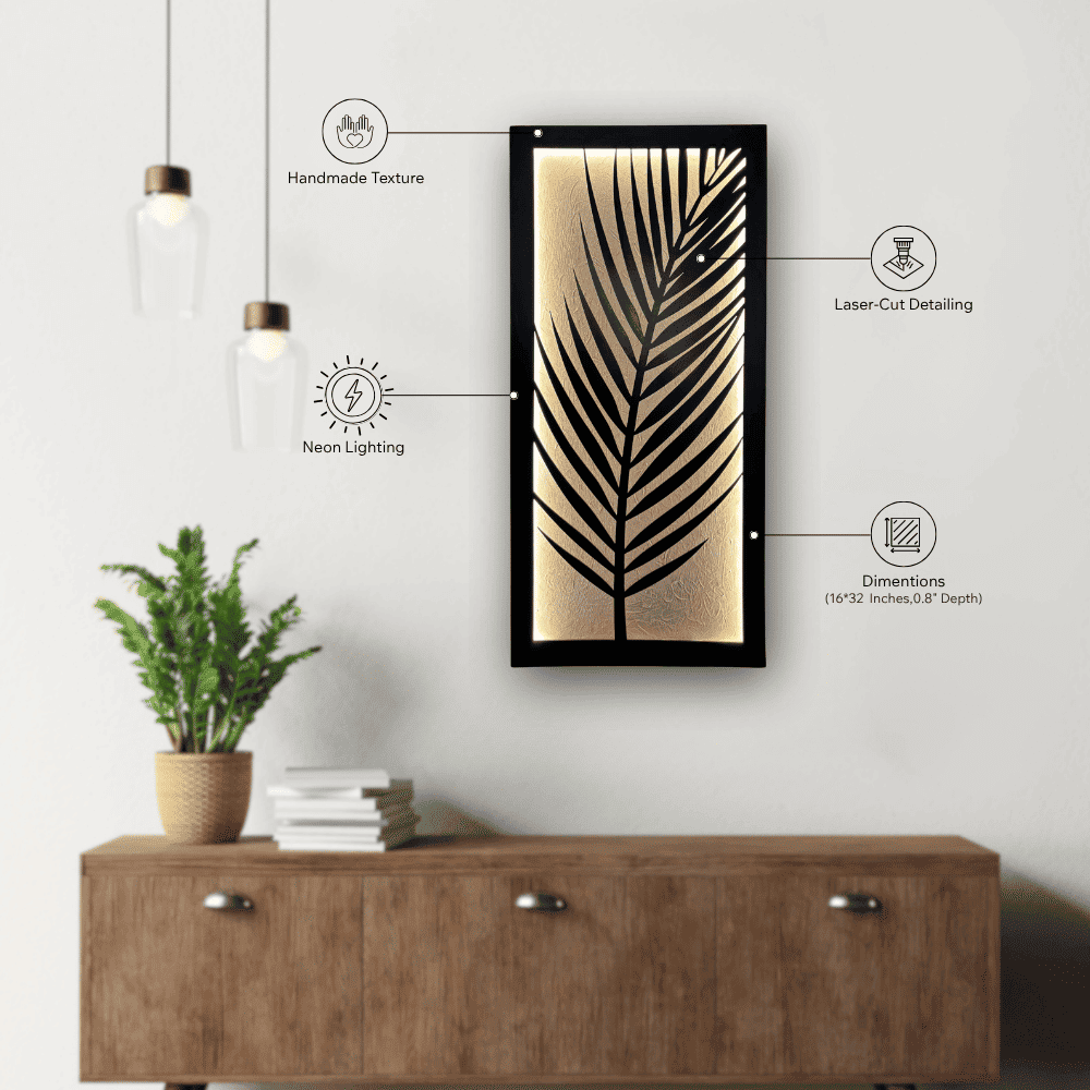 Palm Leaf | 16" x 32" (W × L)