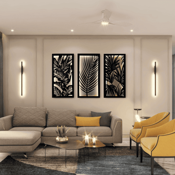 Luminous Tropical Panel - (Set of 3 Frames)