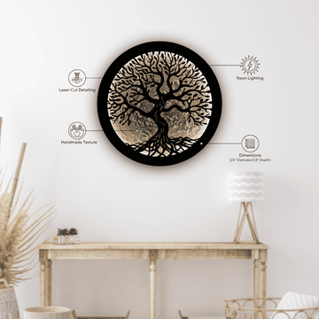 Luna 24 Inch UK Premium Wall Decor