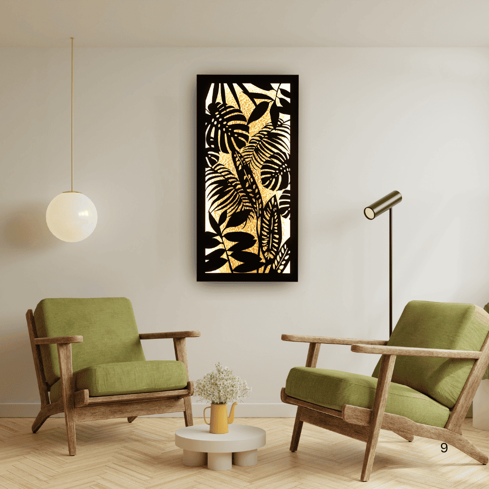 Midnight Leaves | 16" x 32" (W × L)