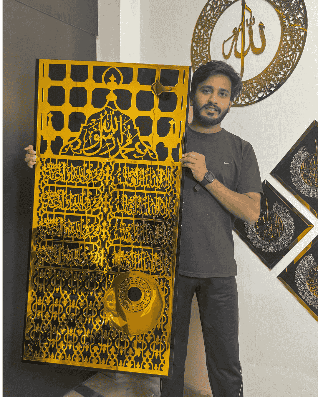 18mm Thick Madina Jali Roza Rasool SAW Islamic Acrylic Wall Decor