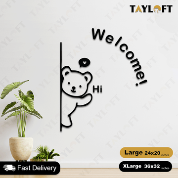 Welcome Panda Decor For Wall Decor